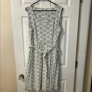 Banana Republic light blue and grey A-line Dress